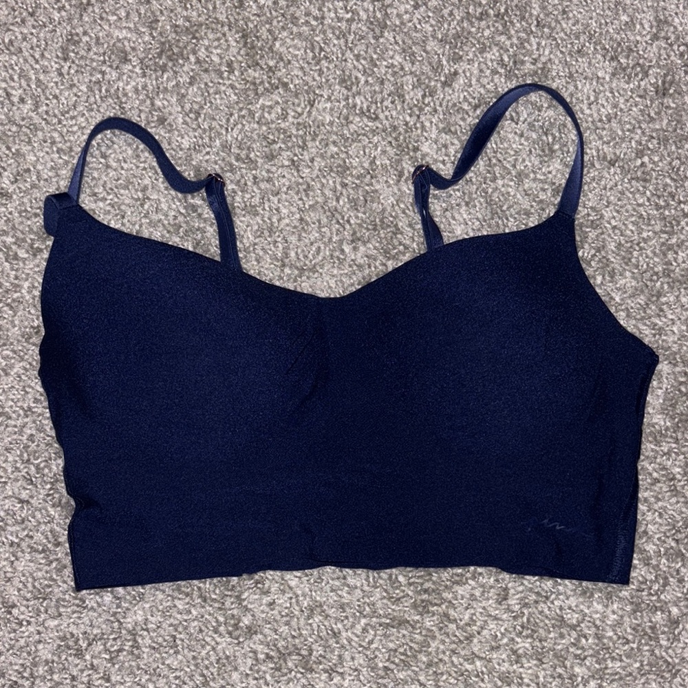PINK by  VS Women's Navy Blue Bralette Size S